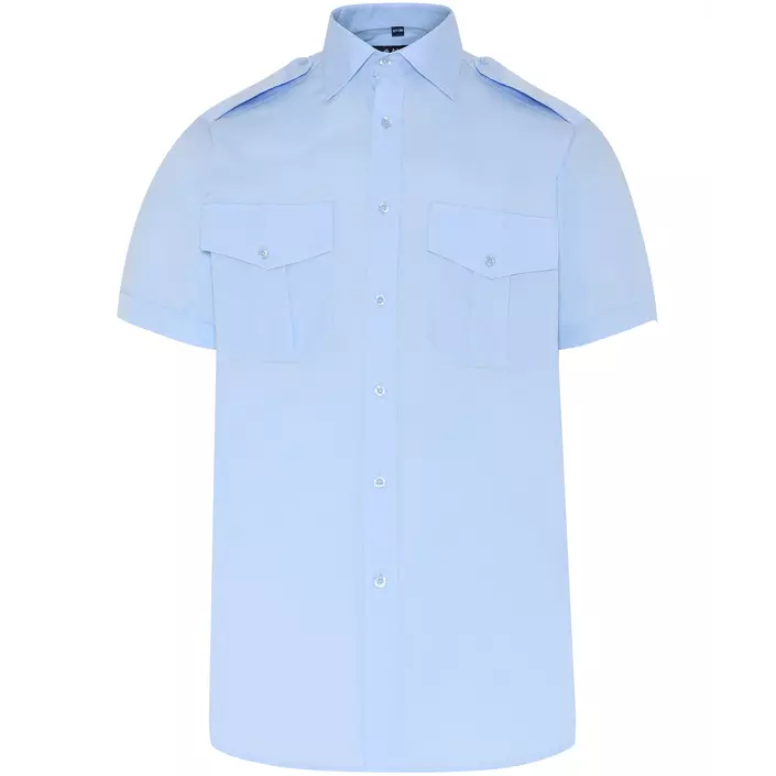 Angli Classic Fit kortærmet uniformsskjorte, Lys Blå, large image number 0
