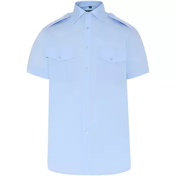 Angli Classic Fit kortærmet uniformsskjorte, Lys Blå