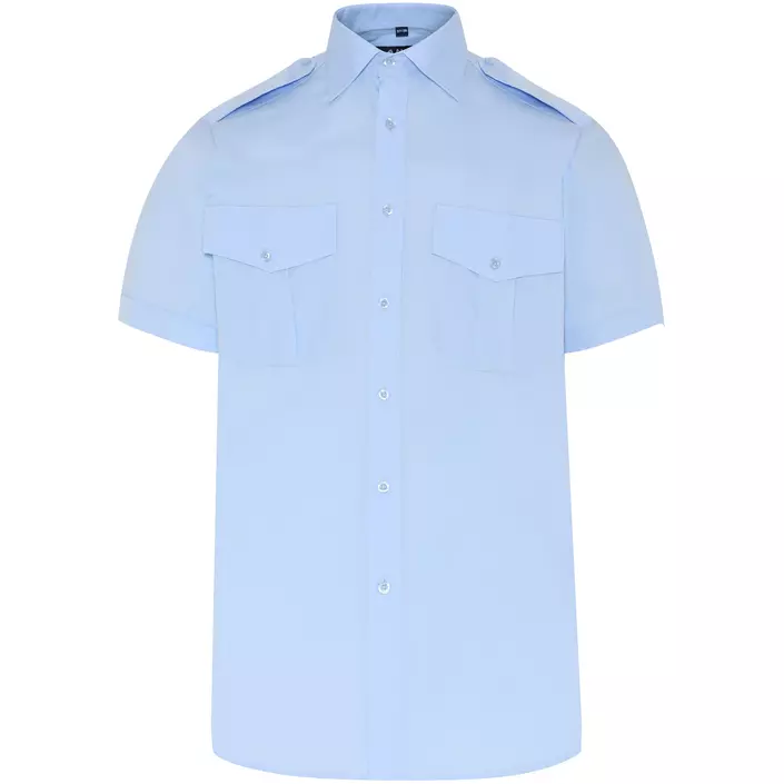 Angli Classic Fit kortærmet uniformsskjorte, Lys Blå, large image number 0