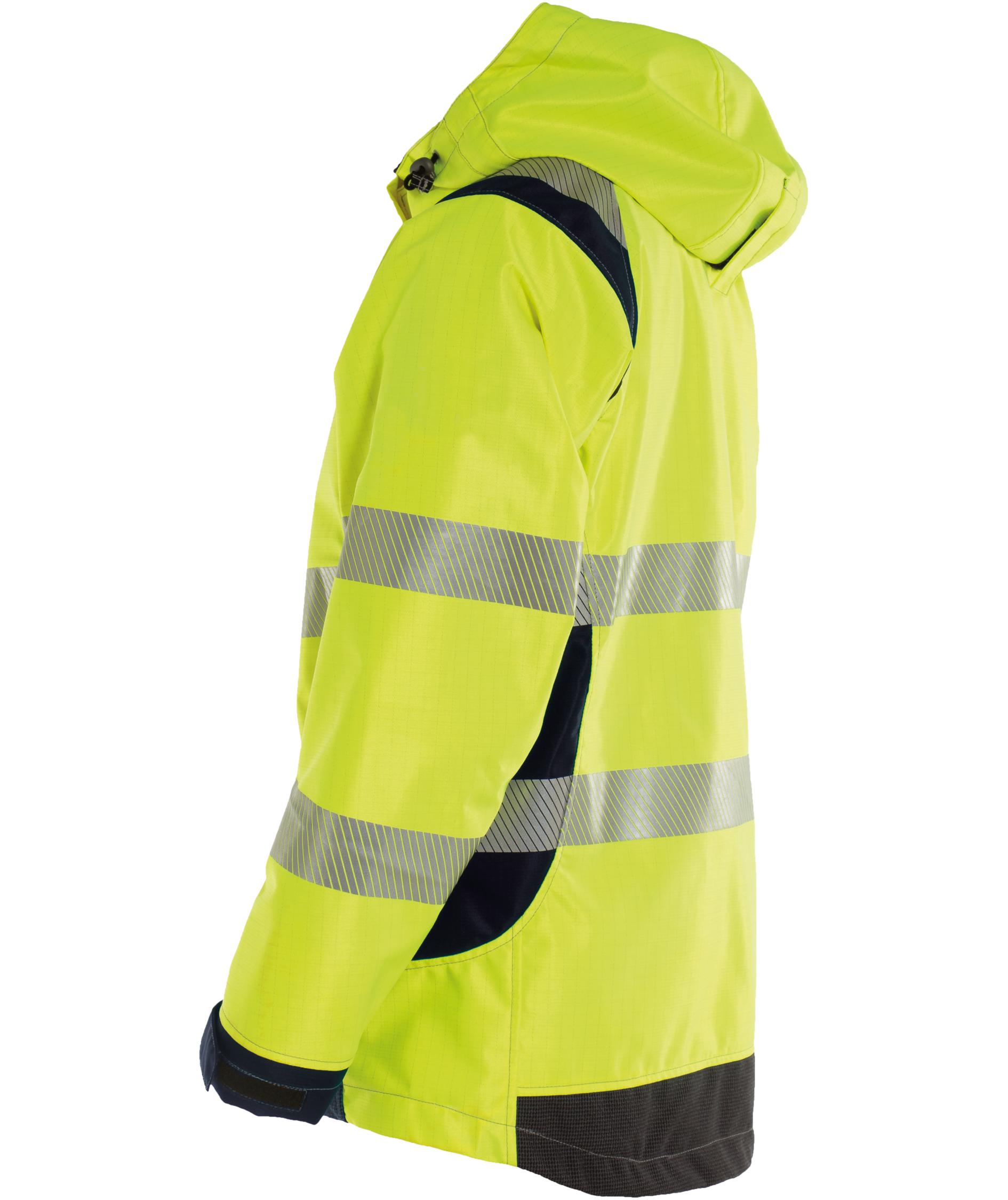 Tranemo FR skaljakke, Hi-Vis gul/marine, large image number 2