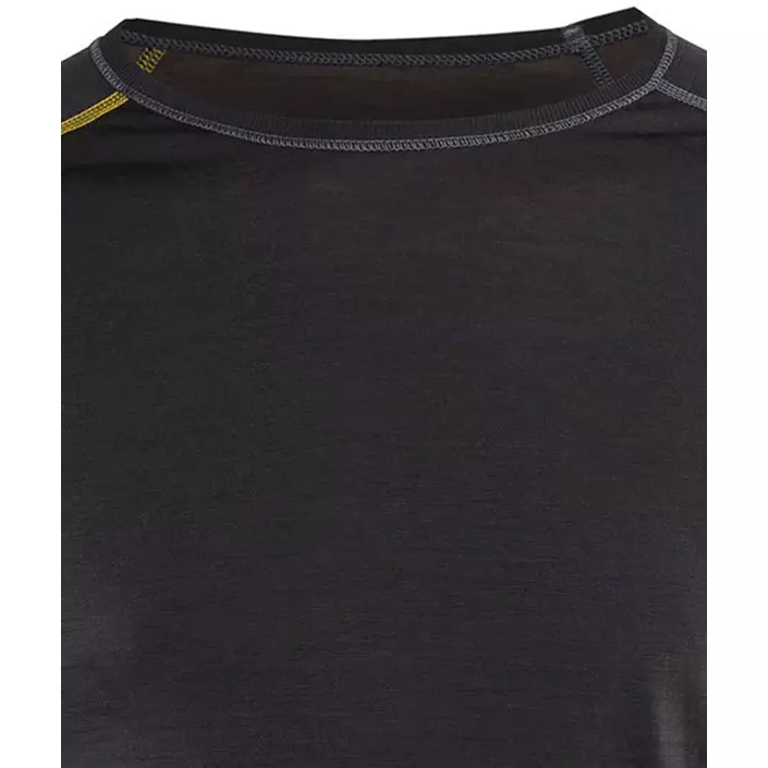 Blåkläder XLIGHT long-sleeved singlet with merino wool, Anthracite grey/yellow, large image number 3