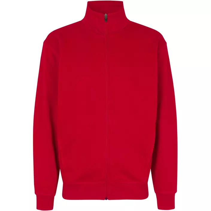 ID sweat cardigan, Red, large image number 0