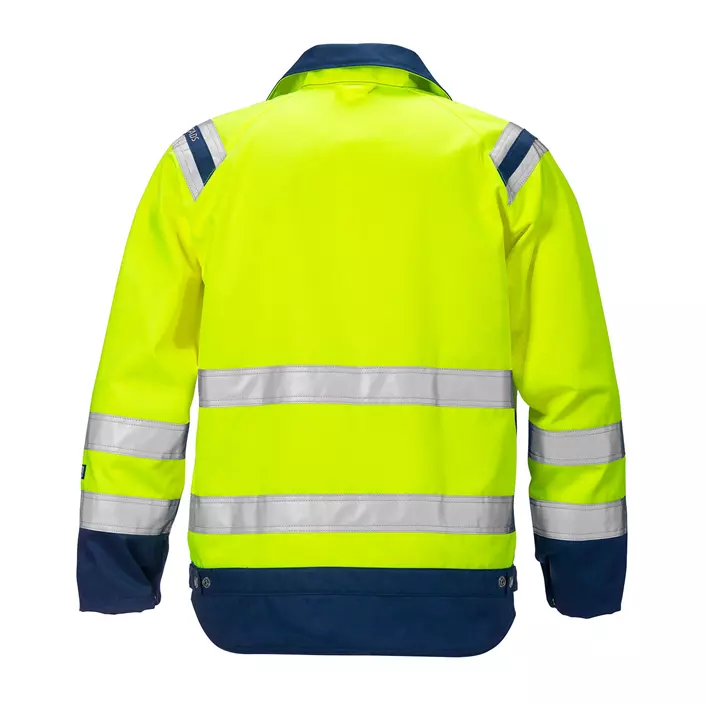 Fristads arbetsjacka dam 4129, Varsel gul/marinblå, large image number 1