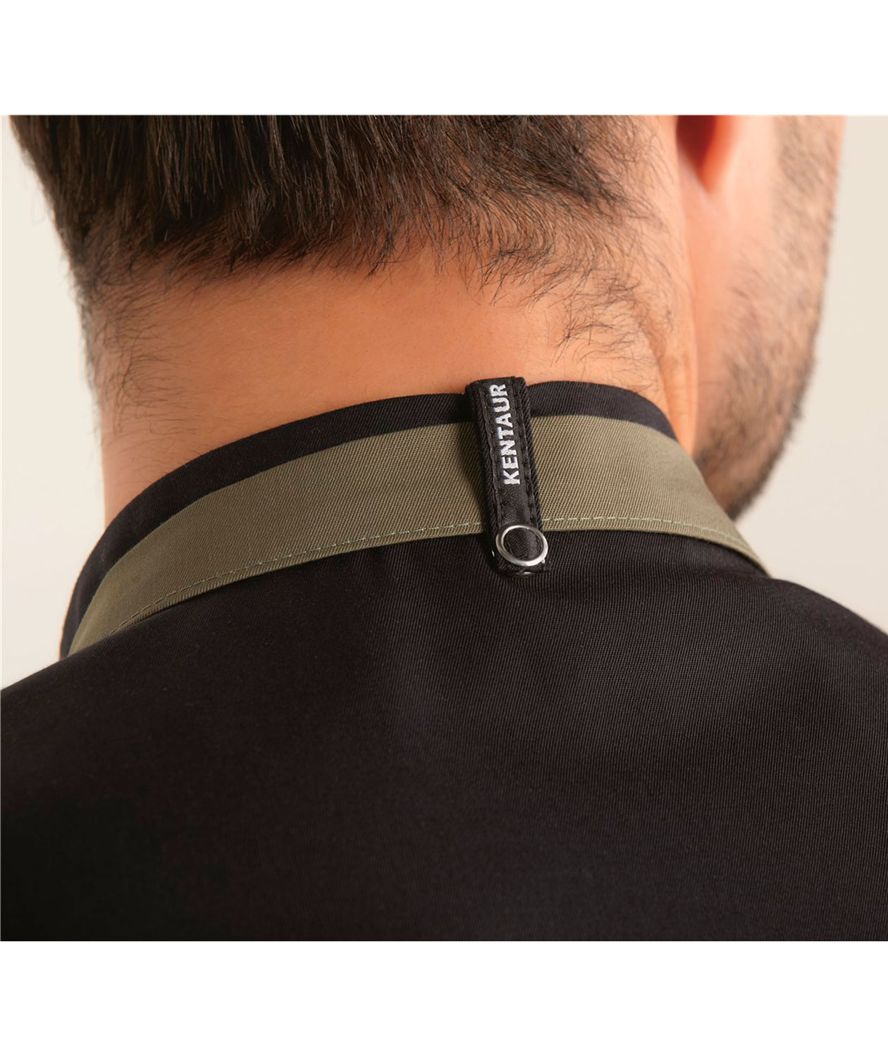 Kentaur kort&aelig;rmet  kokke-/servicejakke, Sort, large image number 3