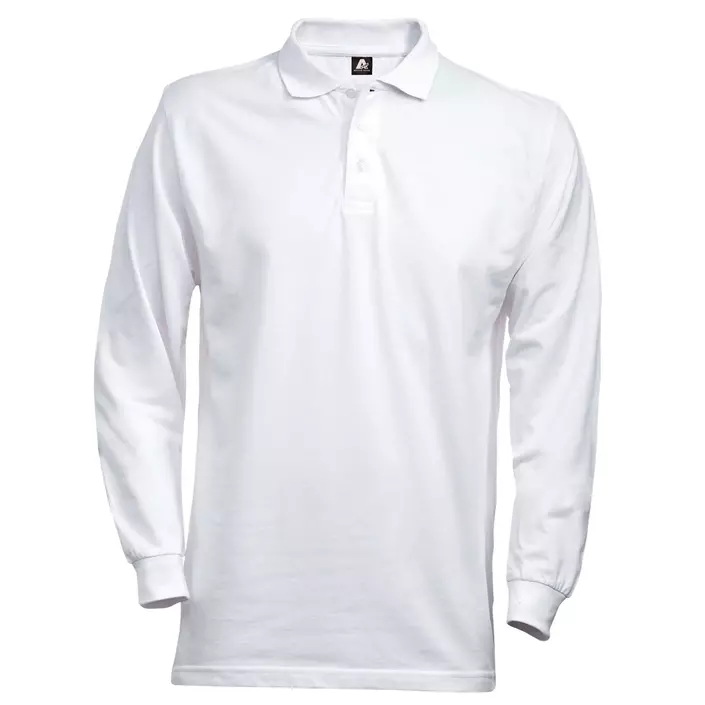 Fristads Acode long-sleeved polo T-shirt, White, large image number 0
