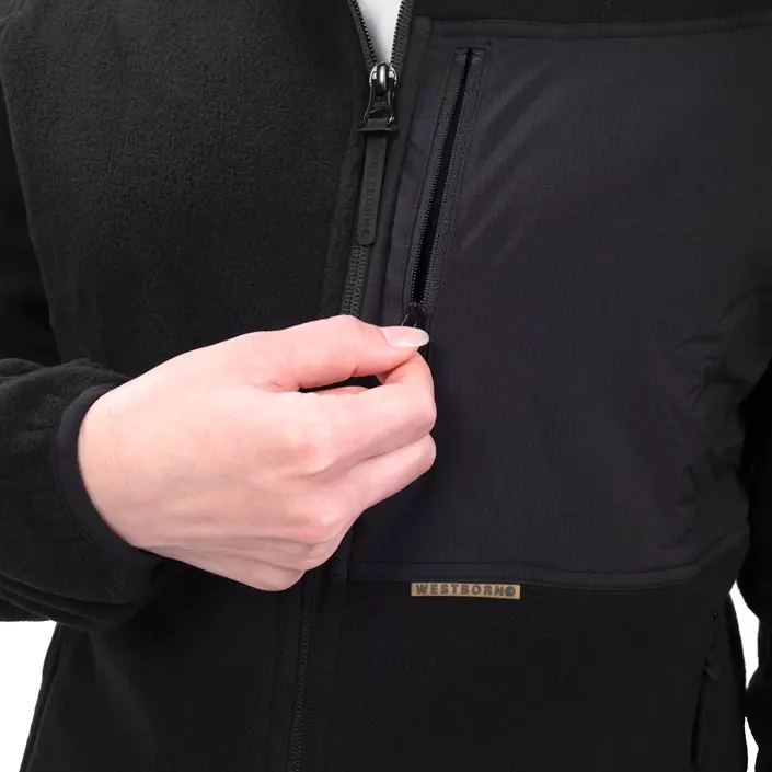 Westborn women's microfleece jacket, Black, large image number 7