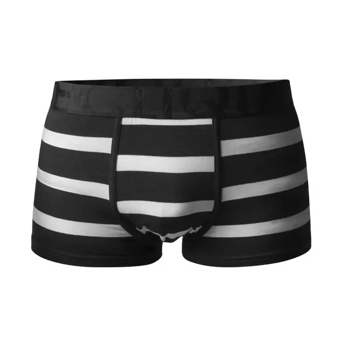 Clique Retail korte bambus boxershorts, Hvid/Sort, large image number 0