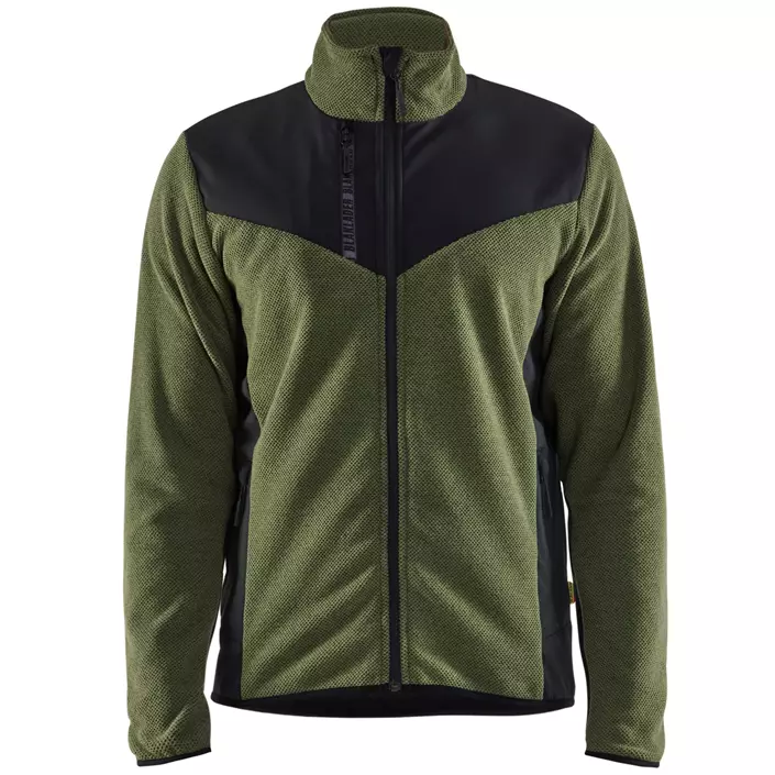 Blåkläder strikket jakke med softshell, Høstgrønn/Svart, large image number 0
