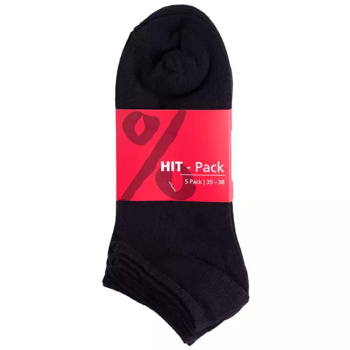 Lenz HIT women's ankle socks, Black, Black, large image number 0