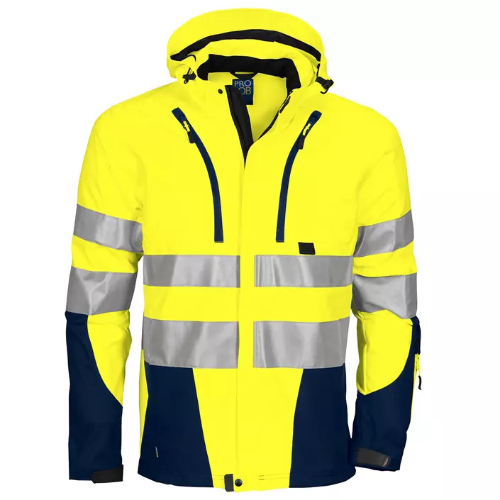 ProJob work jacket 6419, Hi-Vis yellow/marine, large image number 0