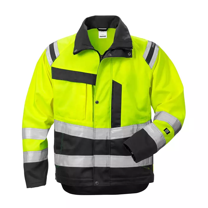 Fristads women's work jacket 4129, Hi-vis Yellow/Black, large image number 0