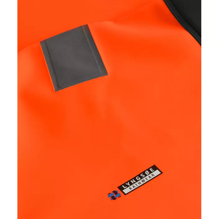 Lyngsøe PVC rain smock, Hi-vis Orange/Marine, large image number 1