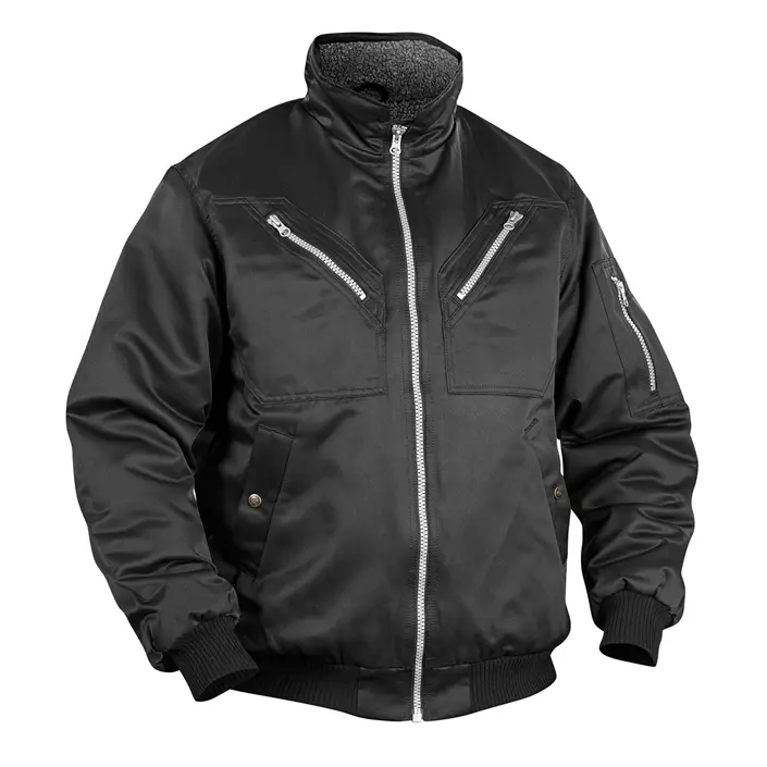 Blåkläder pilotjacket, Black, large image number 0