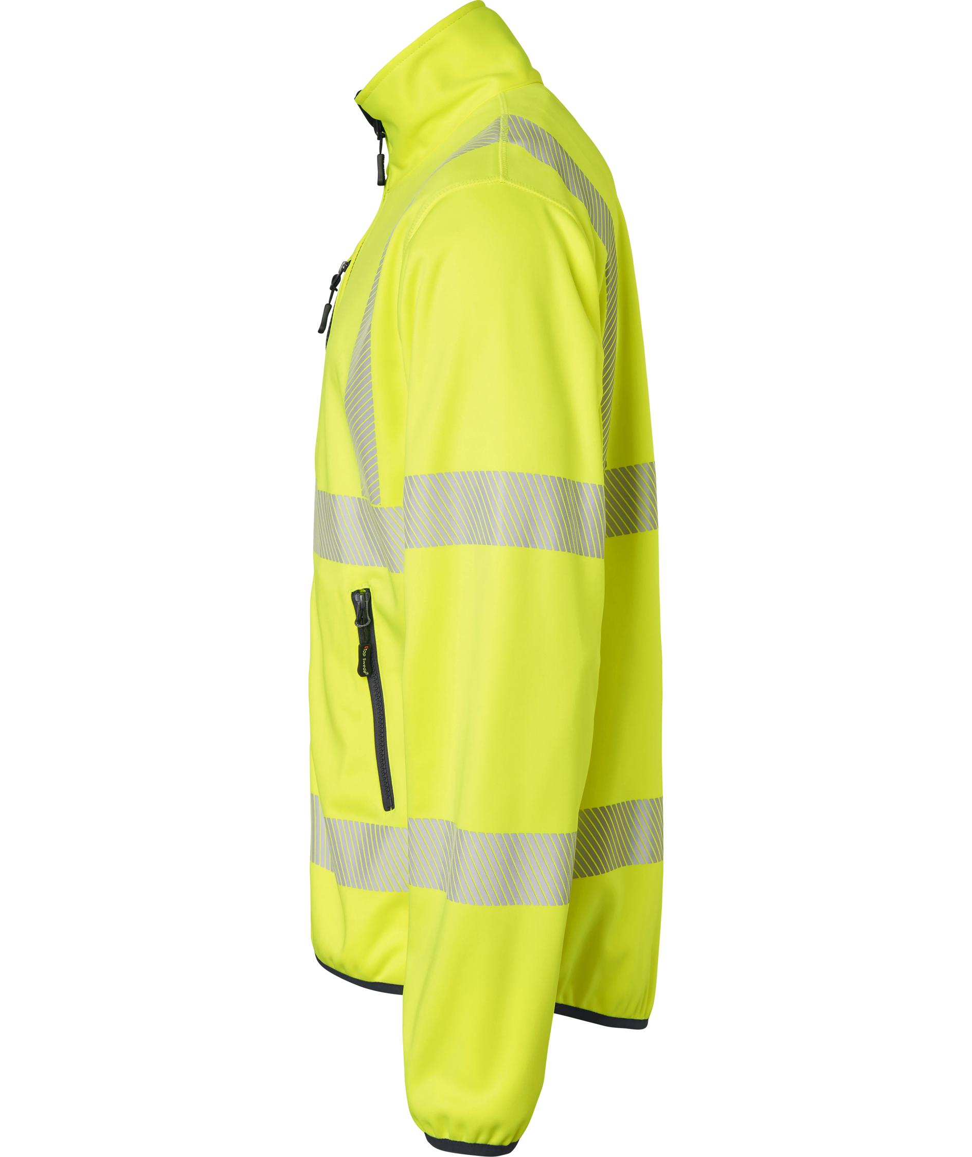 Top Swede softshell jacket 7721, Hi-Vis Yellow/Navy, large image number 3