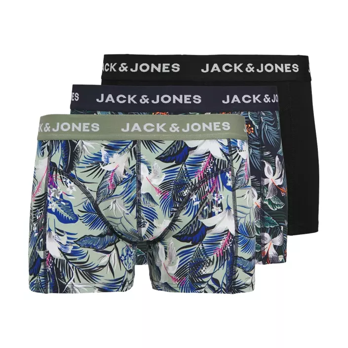 Jack & Jones JACBRADY FLOWER 3-pack kalsonger, Sky Captain, large image number 0