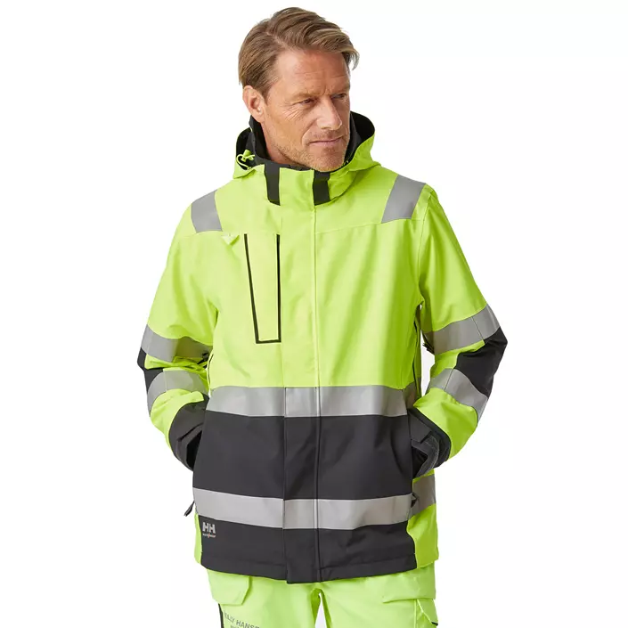 Helly Hansen Alna 2.0 shell jacket, Hi-vis yellow/charcoal, large image number 1