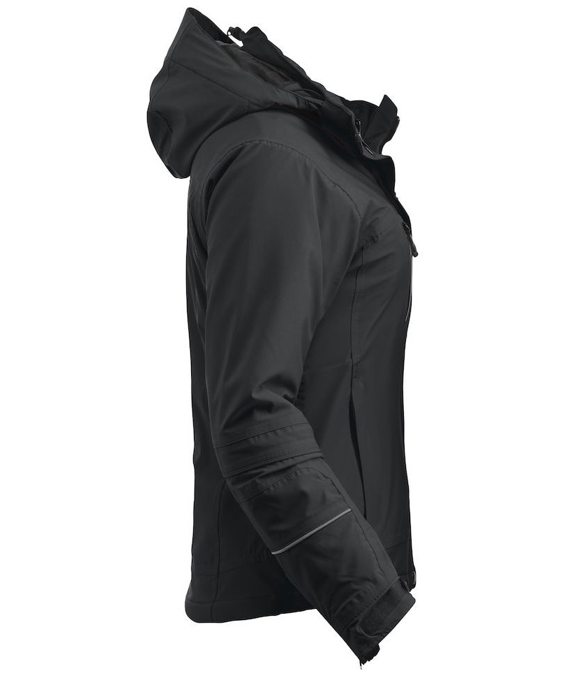 Clique Sparta dame softshelljakke, Sort, large image number 4