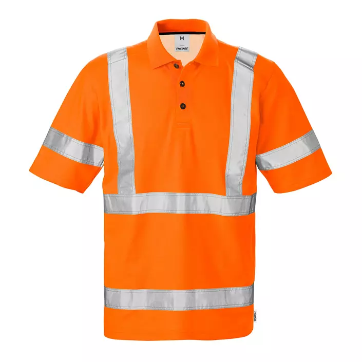 Fristads polo T-skjorte 7025 PHV, Hi-vis Orange, large image number 0