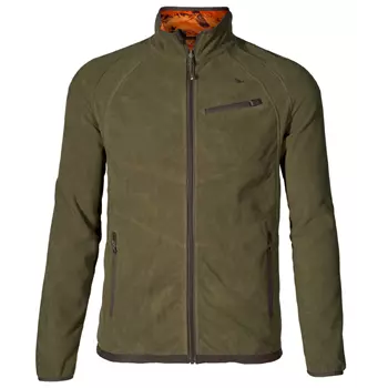 Seeland Vantage reversible fleece jacket, Pine green/InVis Orange blaze