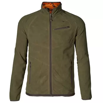 Seeland Vantage reversible fleece jacket, Pine green/InVis Orange blaze