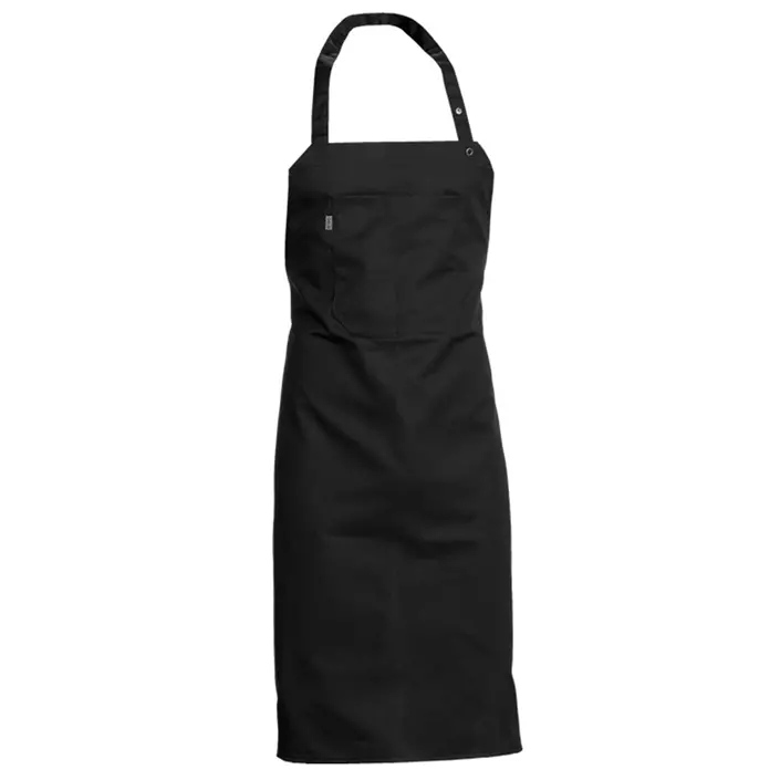 Nybo Workwear All-over bib apron with pocket, Black, Black, large image number 0