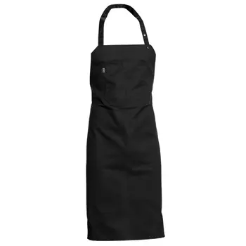 Nybo Workwear All-over bib apron with pocket, Black