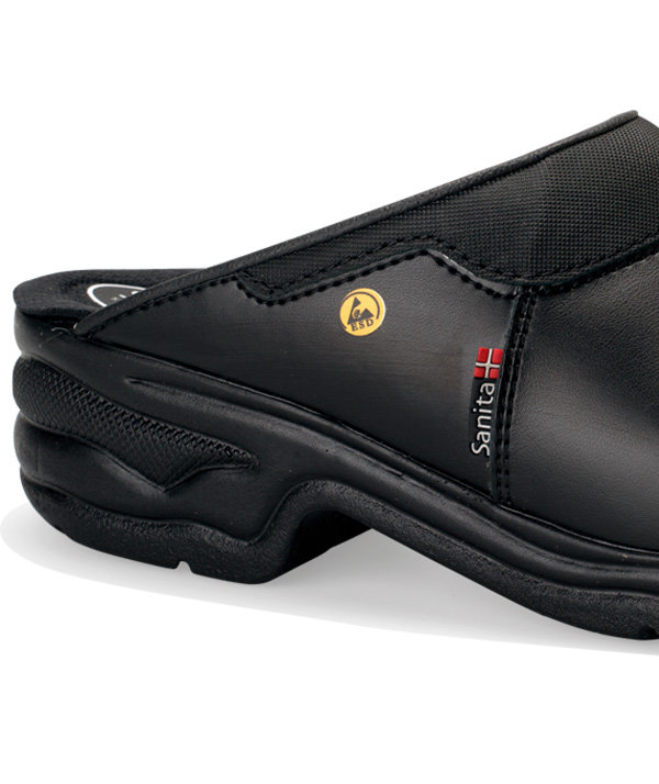 Sanita San Pro Light clogs without heel cover OB, Black