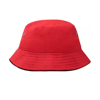 Myrtle Beach bucket hat for kids, Red/Black