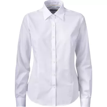 J. Harvest & Frost Twill Yellow Bow 50 lady fit shirt, White