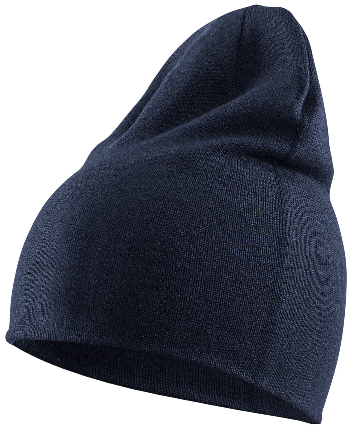 Bl&aring;kl&auml;der reversible knitted beanie, Marine Blue/Yellow