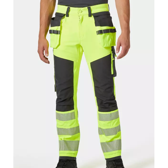 Helly Hansen ICU craftsman trousers full stretch, Hi-vis yellow/charcoal, large image number 1