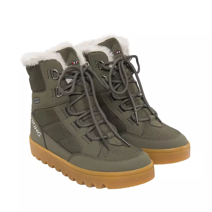 Viking Fleek GTX winter boots for kids, Pine/Olive, large image number 1