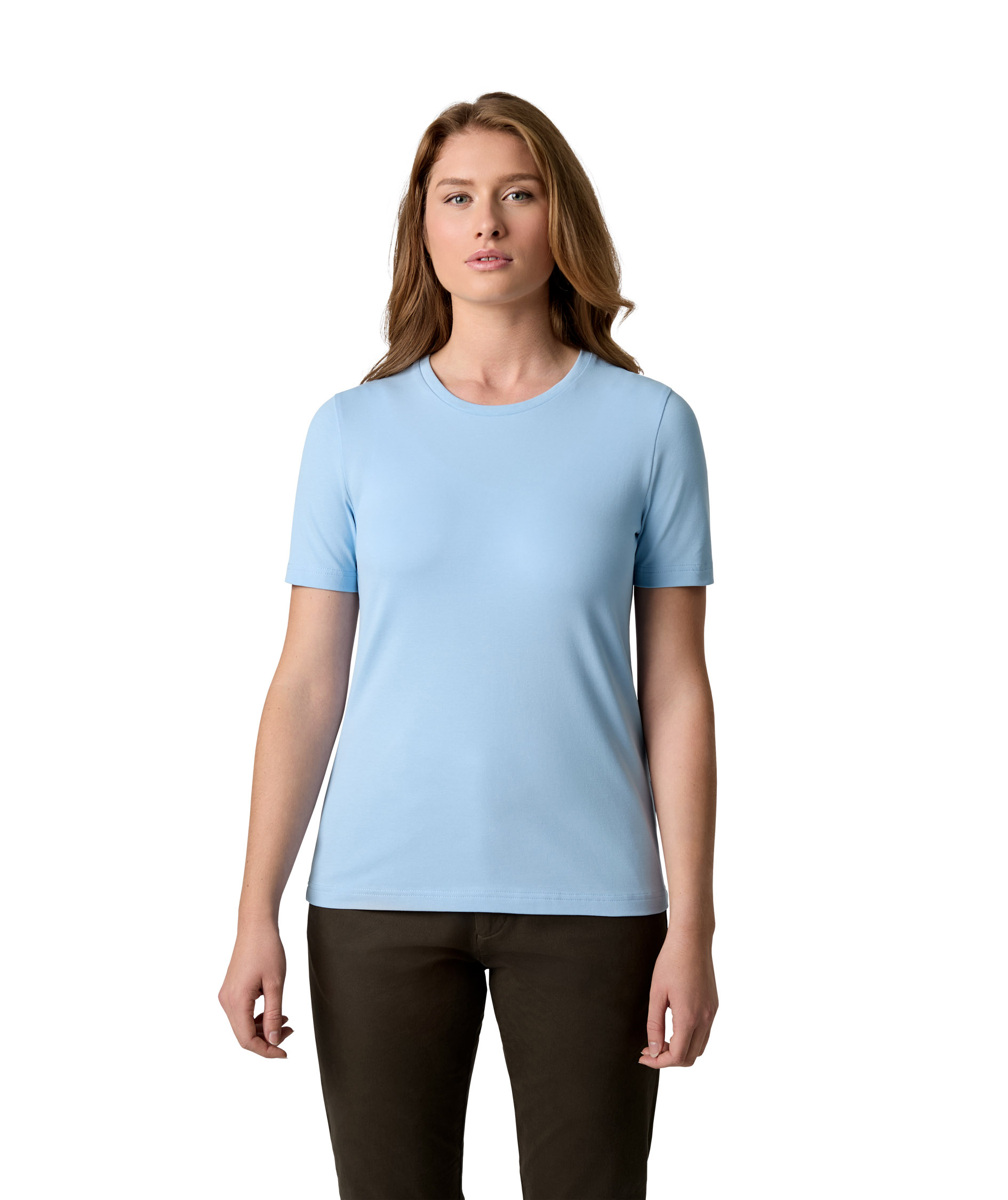 Seven Seas Organic women's T-shirt, Light Blue, large image number 1