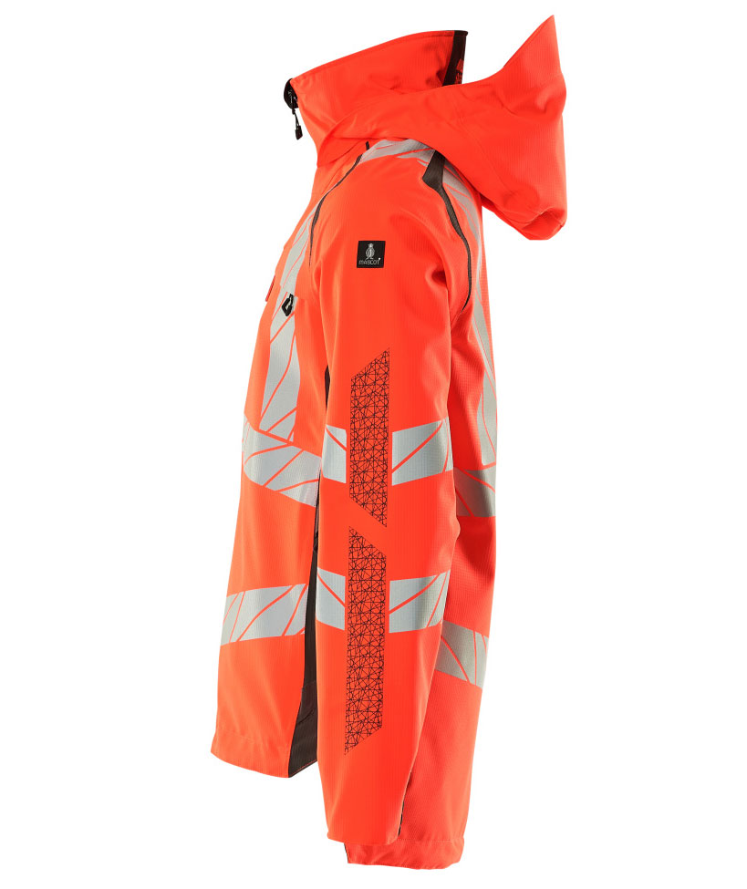 Mascot Accelerate Safe shell jacket, Hi-vis red/Dark anthracite, Hi-vis red/Dark anthracite, large image number 3
