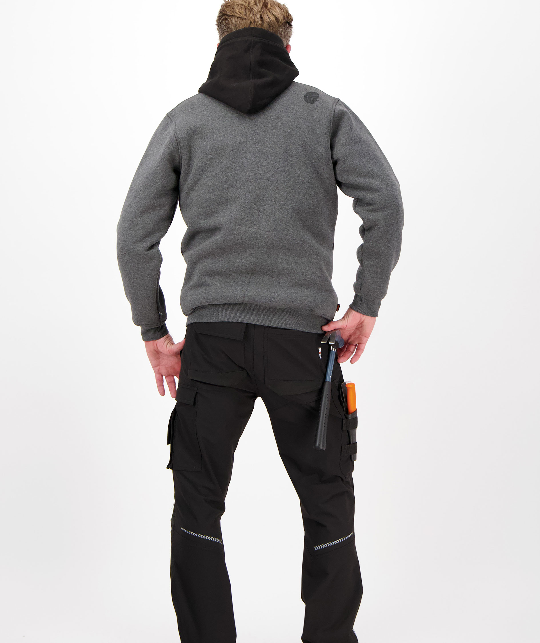 HEROCK Otar cardigan, Dark Heather Grey, large image number 3