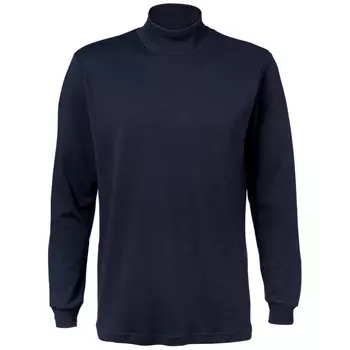 Clipper Brest knitted pullover with high collar, Vulcan Navy