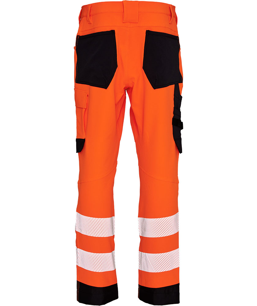 ELKA Visible Xtreme work trousers, Hi-Vis Orange/Black, large image number 1