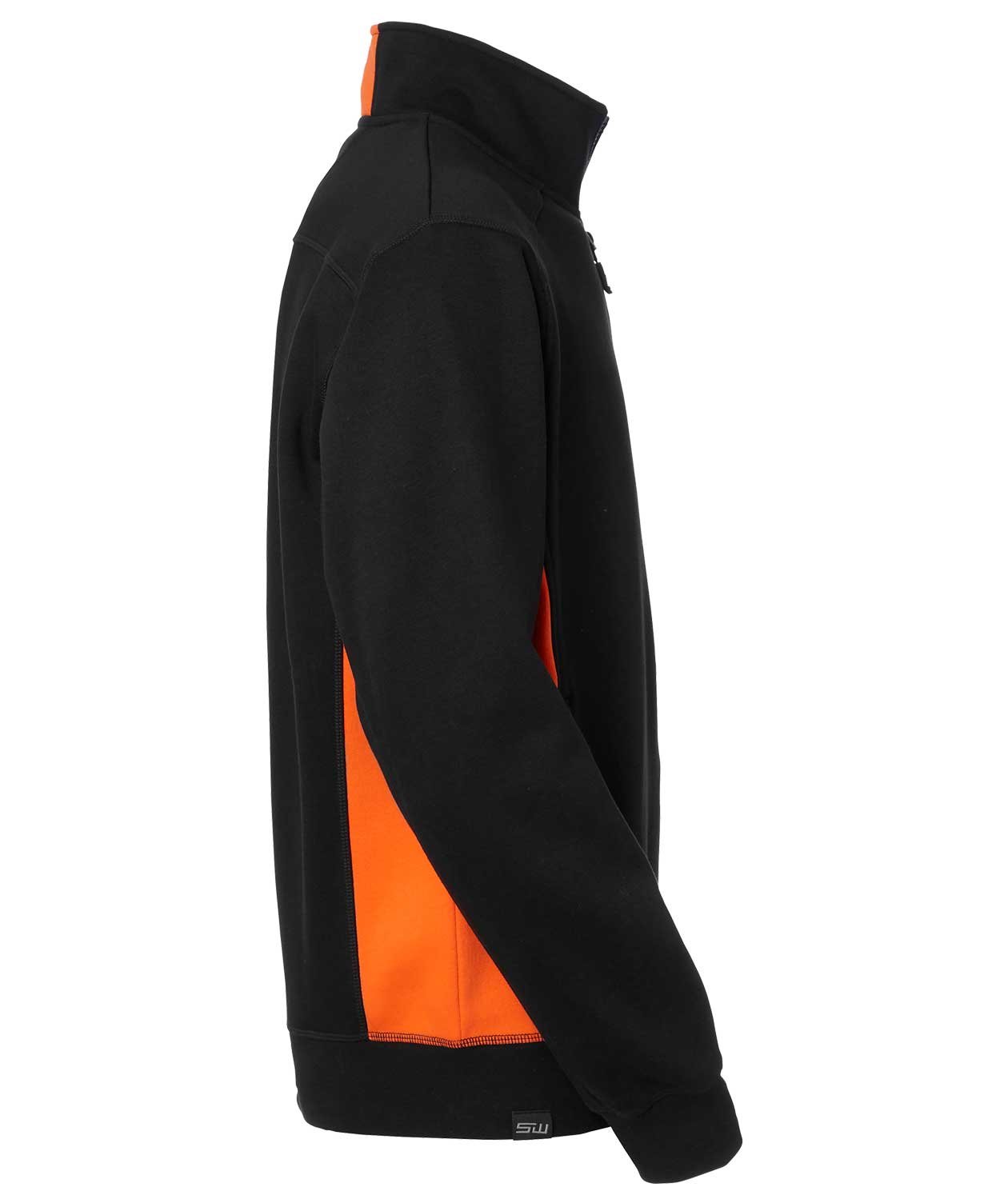 South West Lincoln sweat cardigan, Sort/Orange, large image number 1