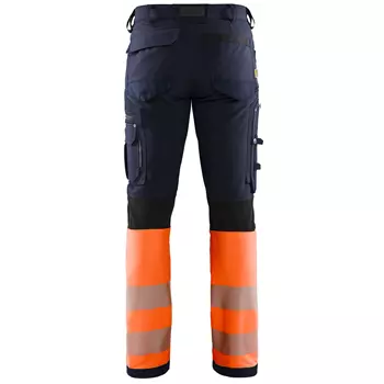 Blåkläder arbejdsbukser full stretch, Marine/Hi-Vis Orange