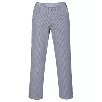Portwest chefs trousers, Checkered Blue/White