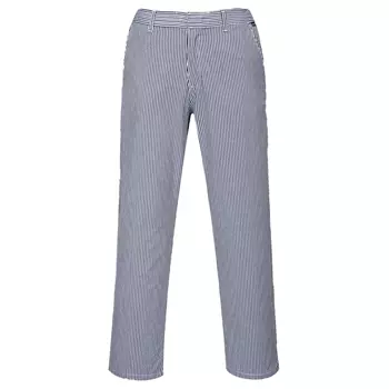 Portwest chefs trousers, Checkered Blue/White