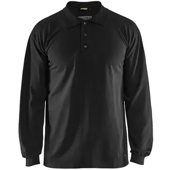 Blåkläder Anti-Flame long-sleeved polo shirt, Black