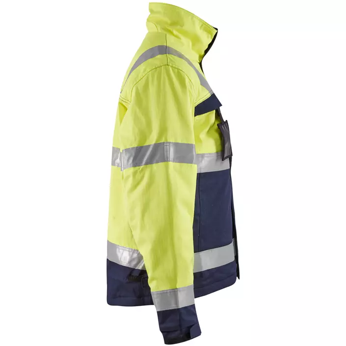Blåkläder Multinorm vinterjakke, Hi-vis gul/marineblå, large image number 4