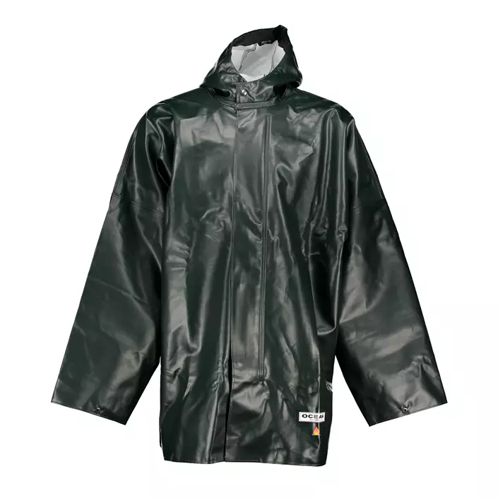 Ocean Classic PVC rain jacket, Olive Green, large image number 0