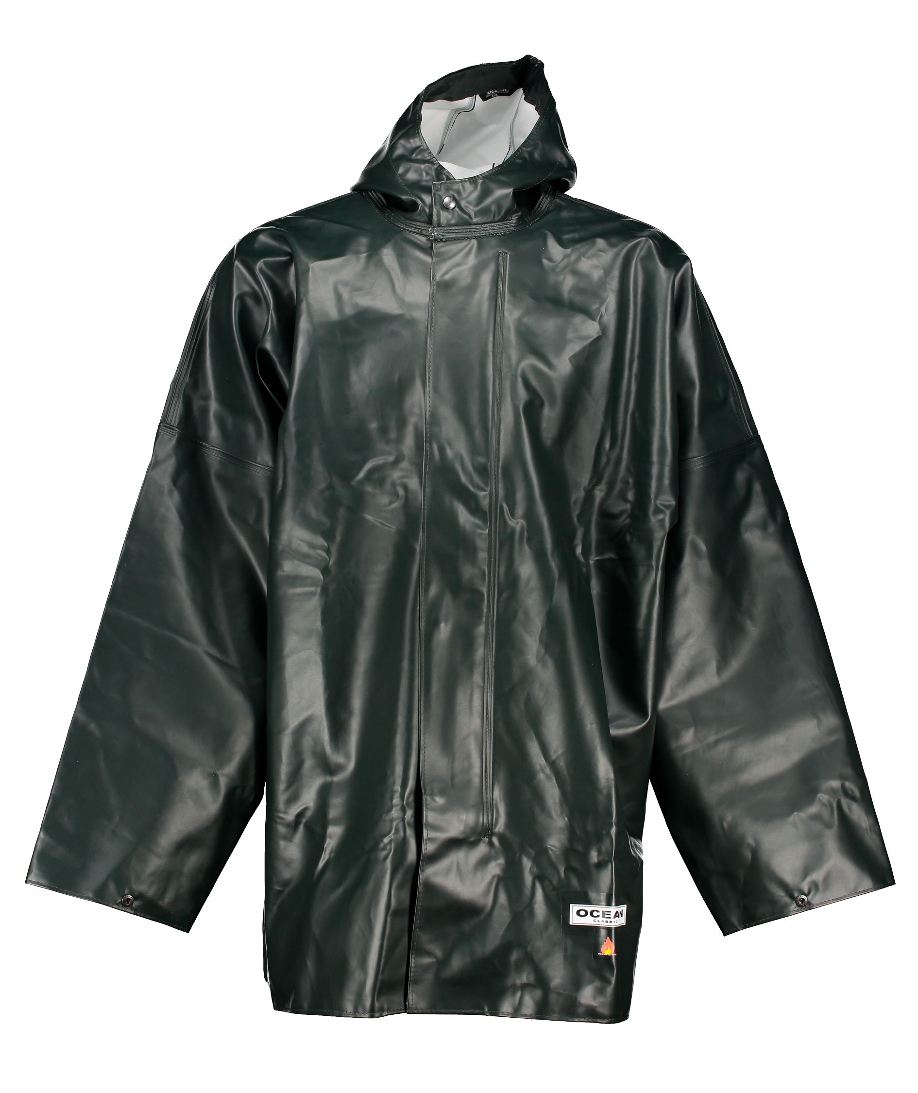 Ocean Offshore Heavy FR rain jacket Olive Green