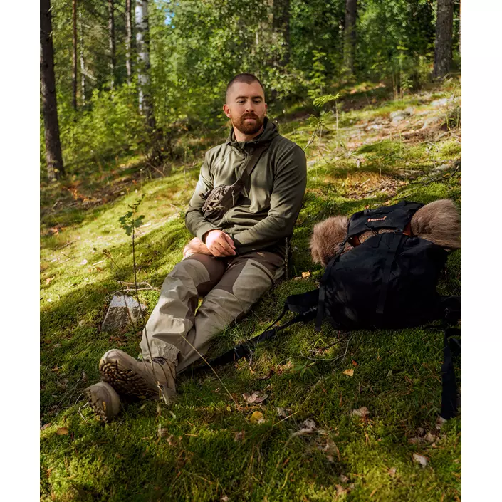 Pinewood Finnveden Trail Hybrid bukser, Earth Brown/Light Khaki, large image number 13