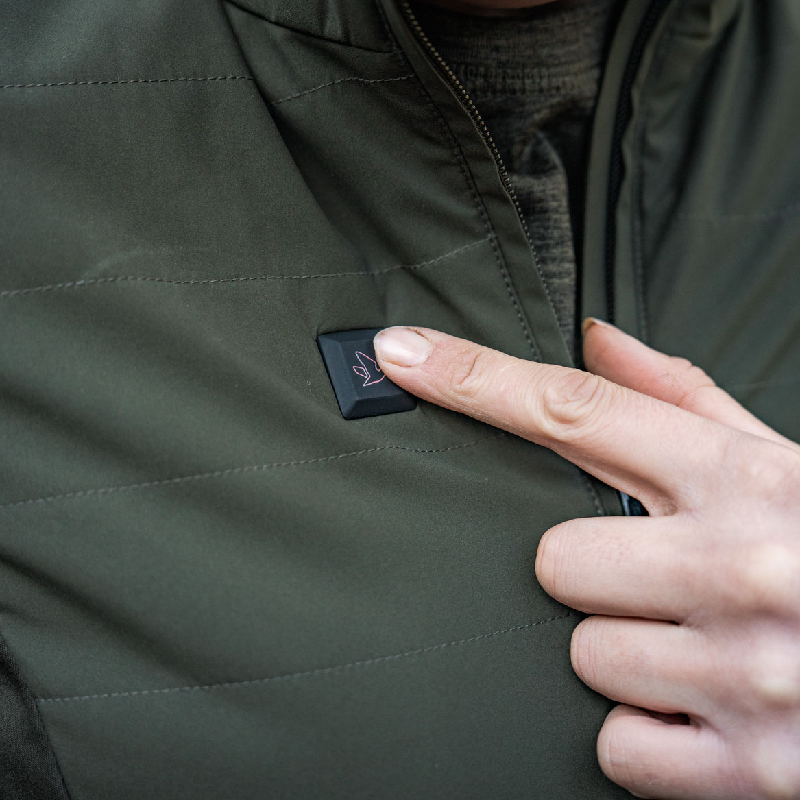 Seeland Celsius Aia Heat vatteret damejakke, Pine green, large image number 4