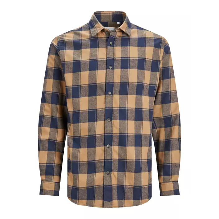 Jack & Jones JJEJOSHUA Buffalo flannel shirt, Otter, large image number 0