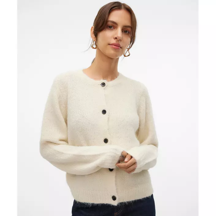 Vero Moda VMNOVAH stickad cardigan dam, Birch, large image number 1