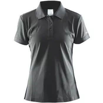 Craft Pique Classic dame polo T-shirt, Iron mørkegrå